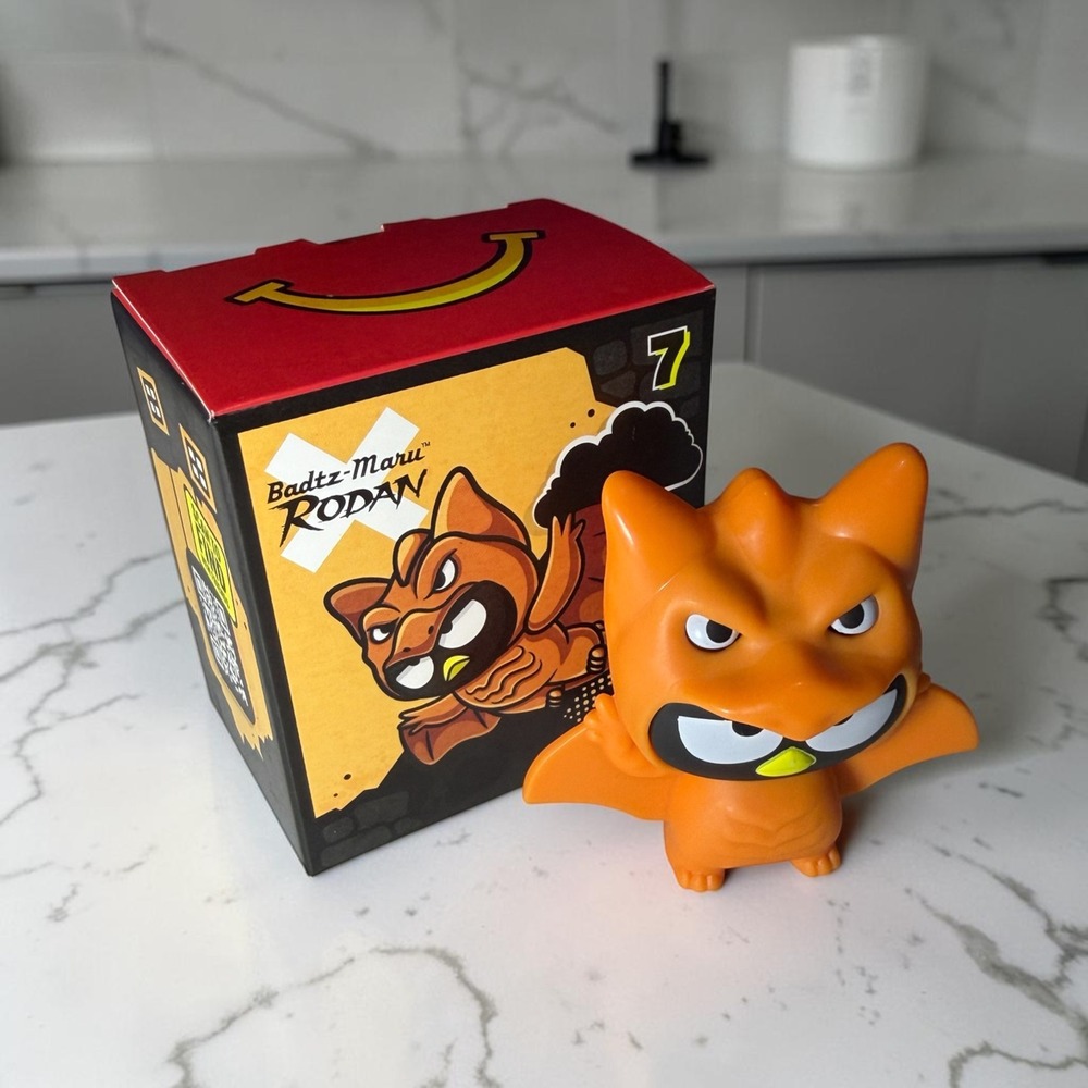 McDonalds Badtz-Maru x Rodan Figure Happy Meal Hello Kitty X Godzilla